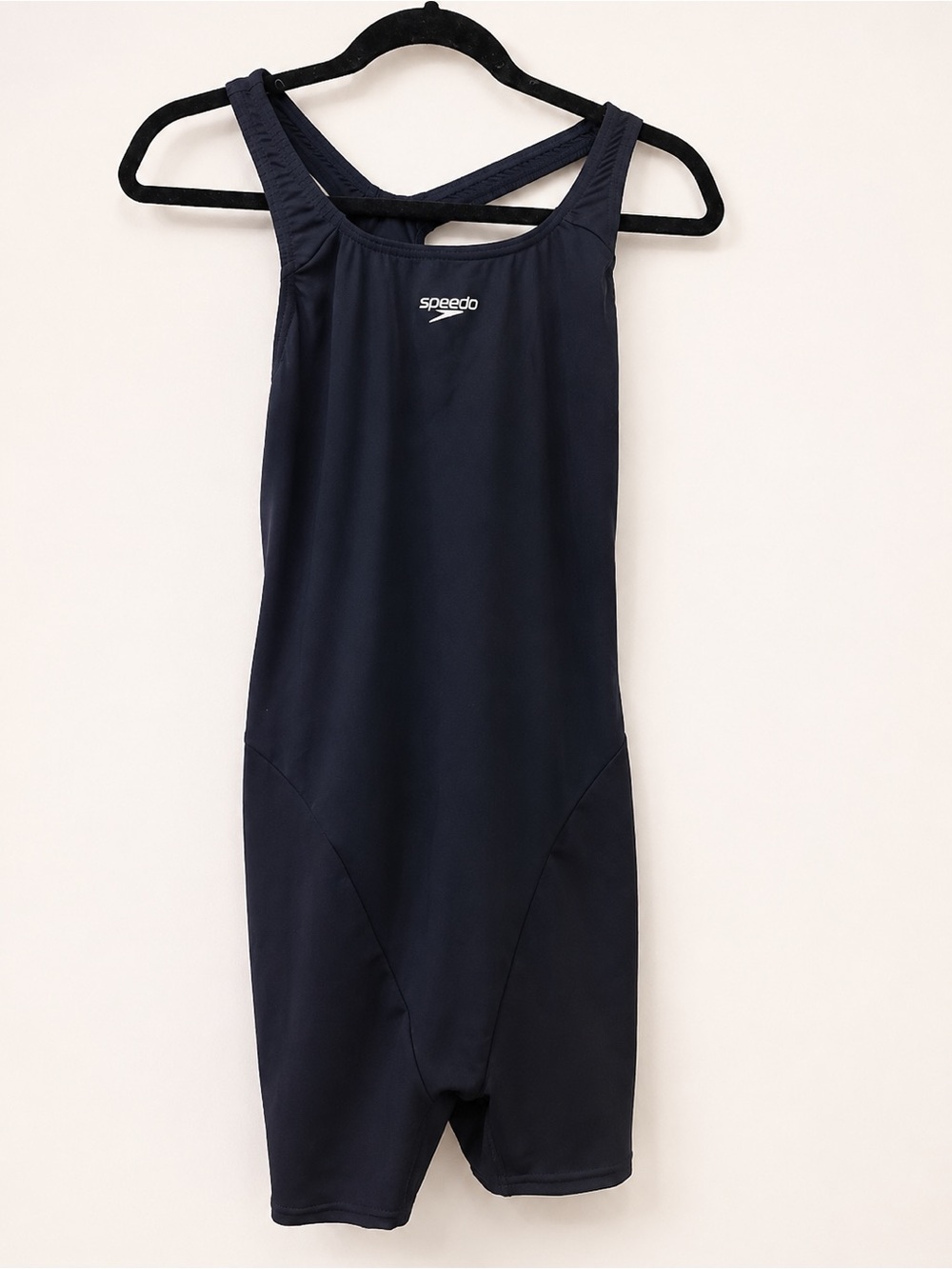 Speedo Women's Navy Crossback One-Piece Swimsuit